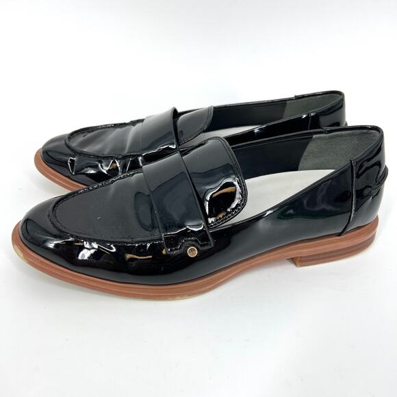 Franco Sarto Womens Black Patent Kira Loafers Flats U.S. Size 7 - Picture 1 of 8
